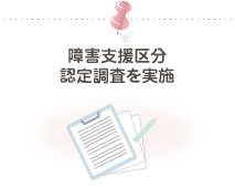 障害支援区分認定調査を実施